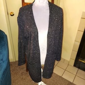 Madewell cardigan gray small pockets wool blend office academia comfortable fall